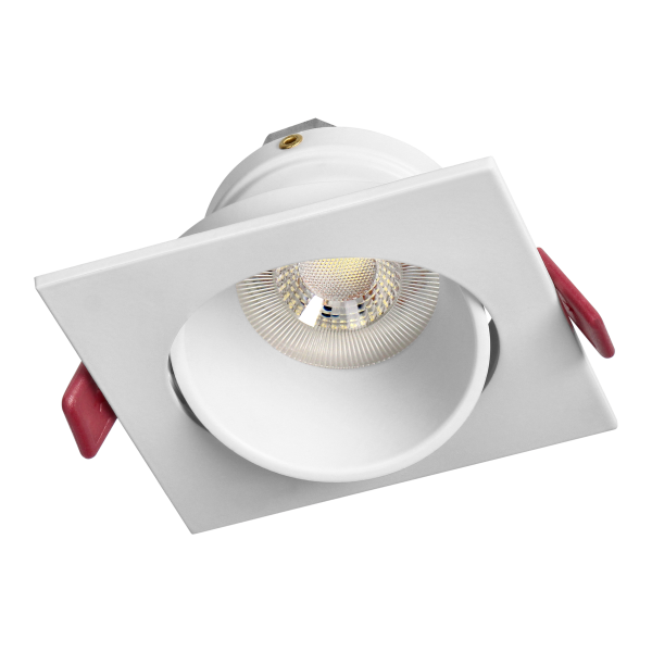 FONDI SC decorative frame for spotlight, MR16/GU10 max. 50W, square, fixed, aluminium, white